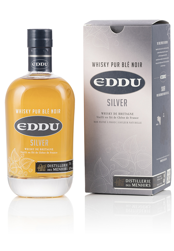 Whisky EDDU Silver Pur Ble Noir Whisky de Bretagne